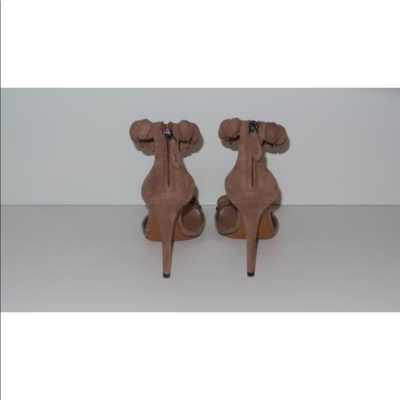 ALAIA BOMBE TAUPE STUDDED SANDALS HEELS SIZE 36 - Picture 3 of 11